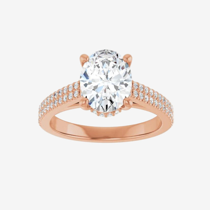 Oval Lab Diamond Engagement  Ring