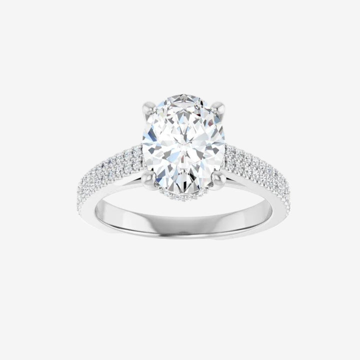 Oval Lab Diamond Engagement  Ring