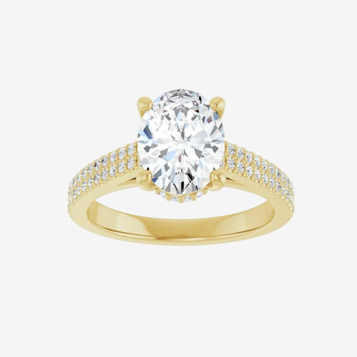 Oval Lab Diamond Engagement  Ring