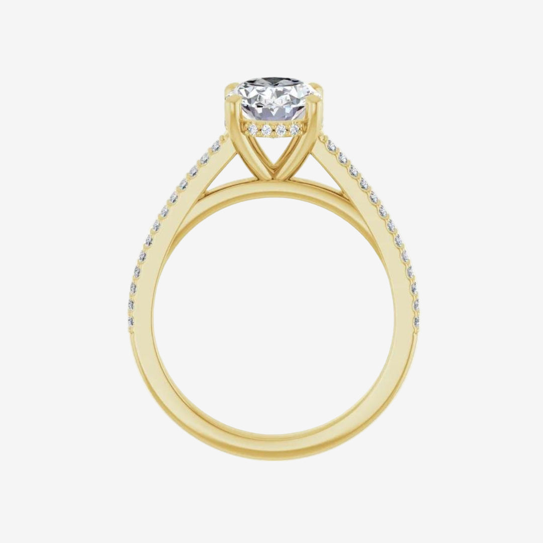 Oval Lab Diamond Engagement  Ring