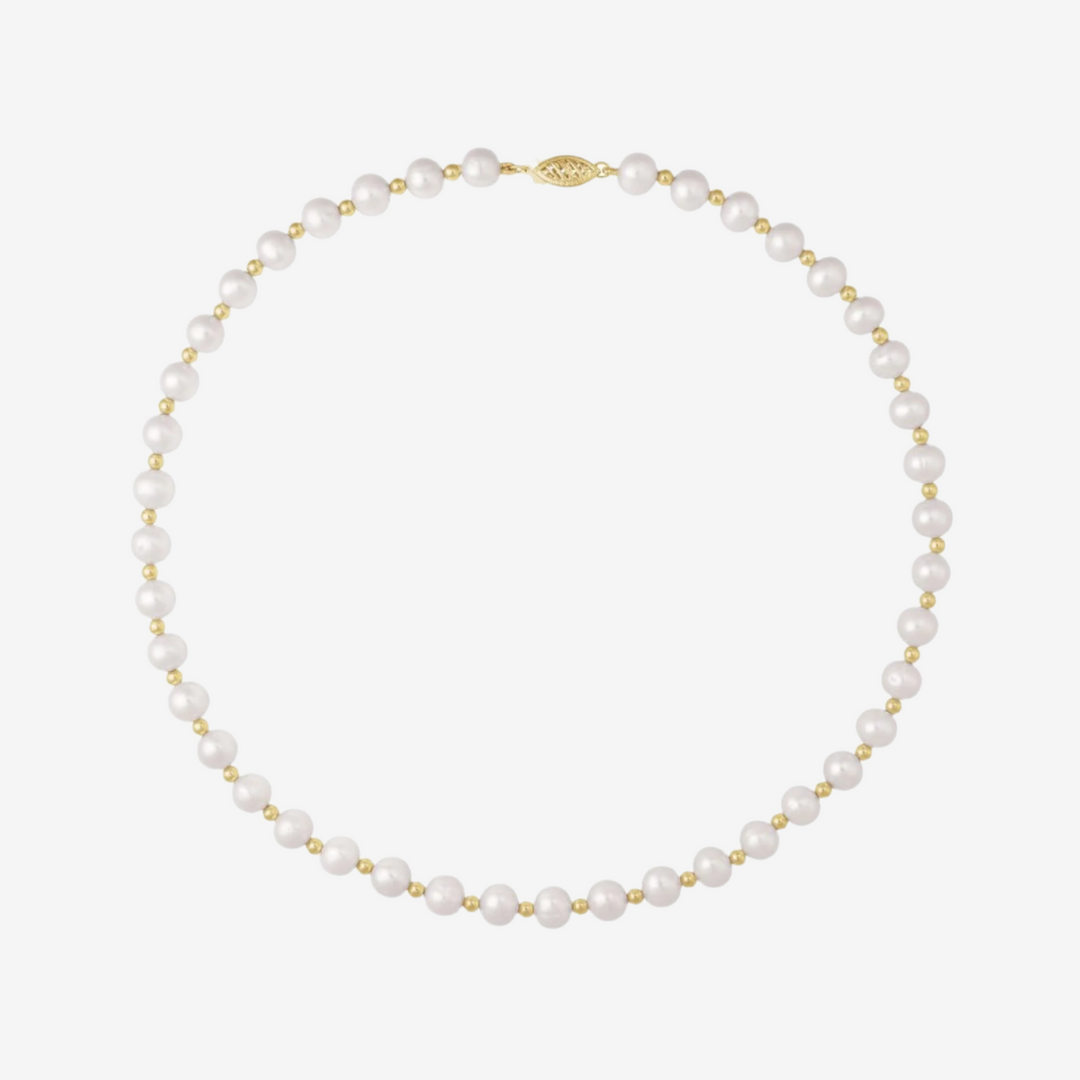 Cultured White Freshwater Pearl Necklace