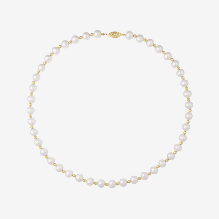Cultured White Freshwater Pearl Necklace