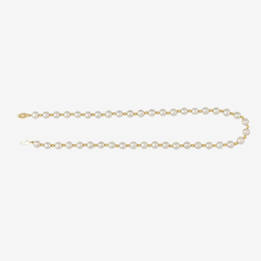 Cultured White Freshwater Pearl Necklace