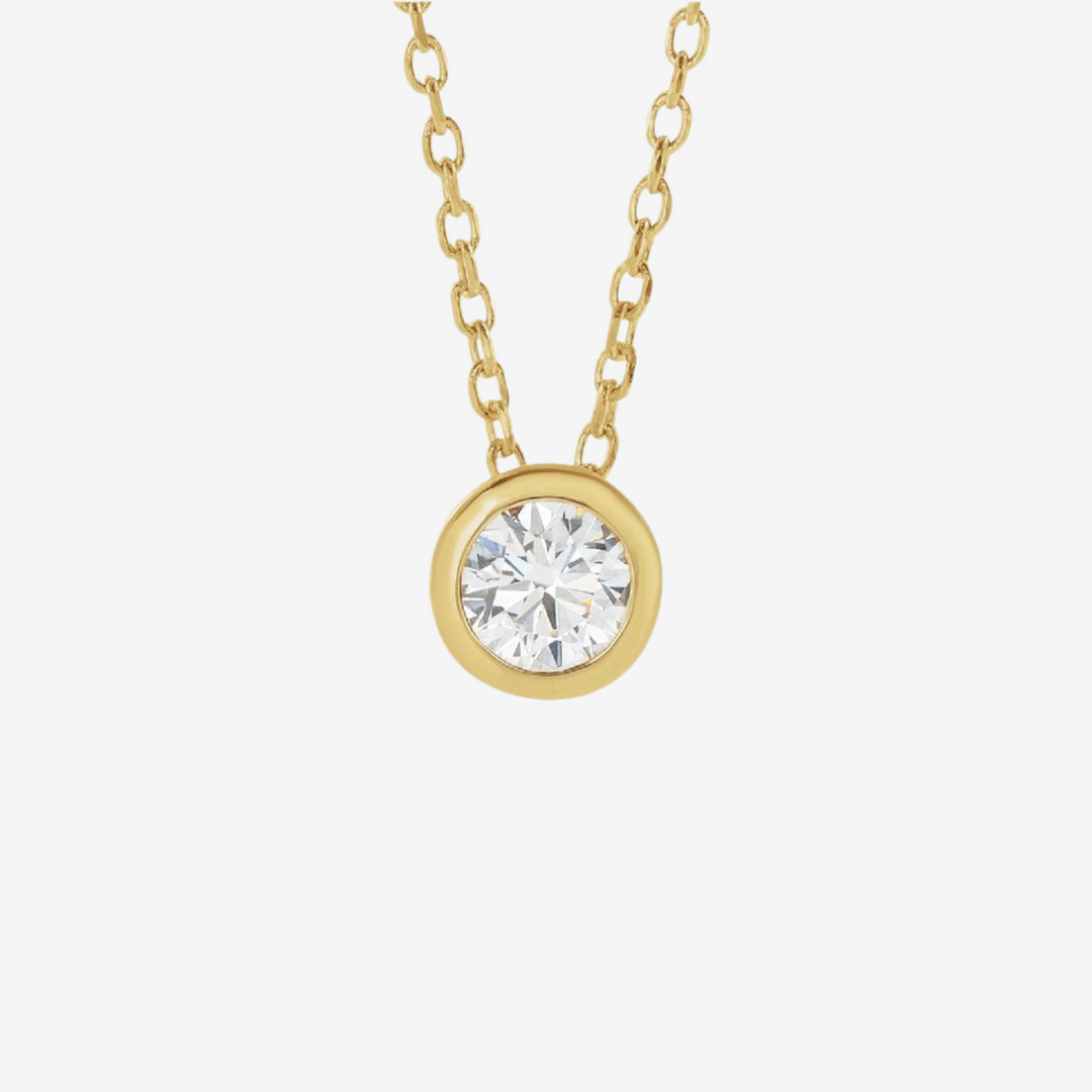 Necklace Bezel Point Diamond