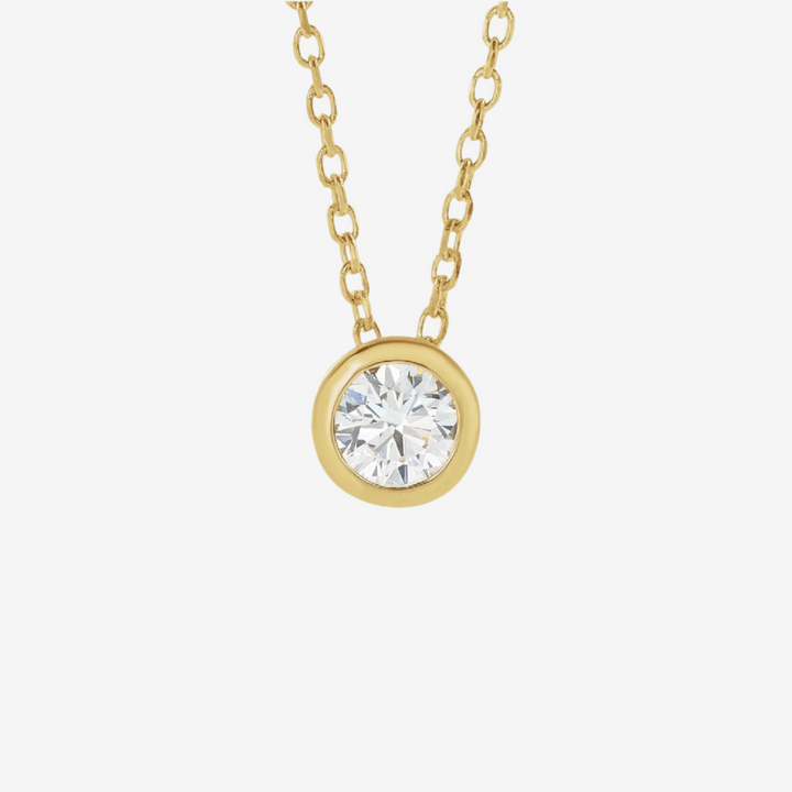 Necklace Bezel Point Diamond
