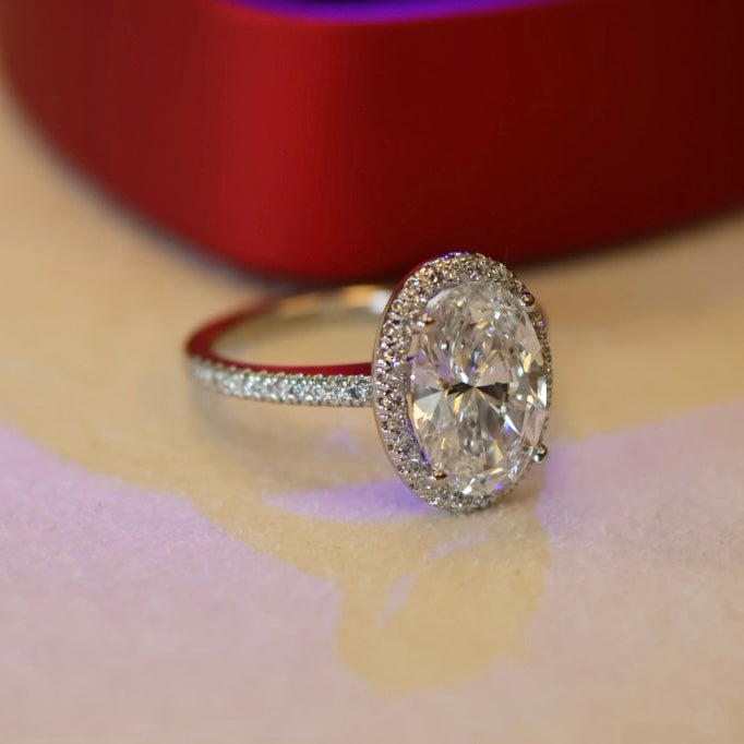 Platinum Lab-Grown Diamond Engagement Ring