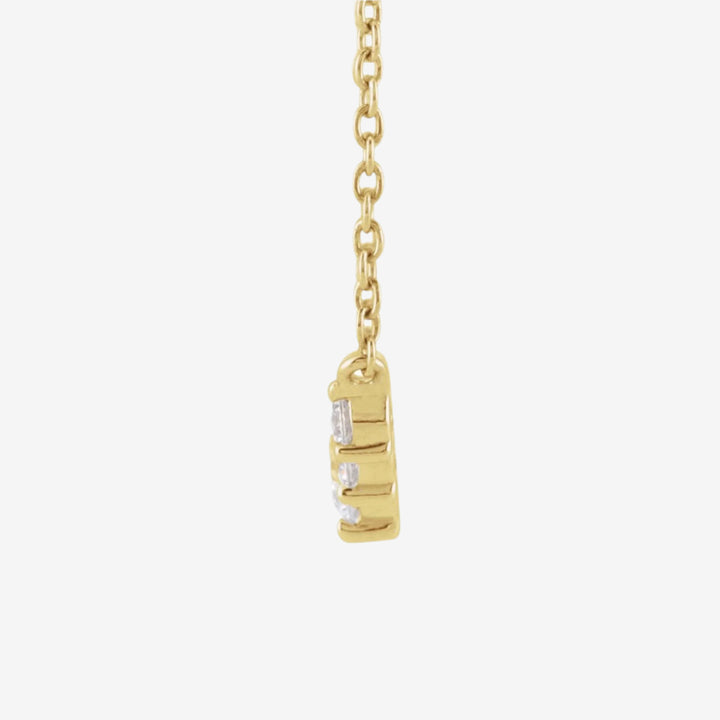 Gold Graduated Diamond Necklace