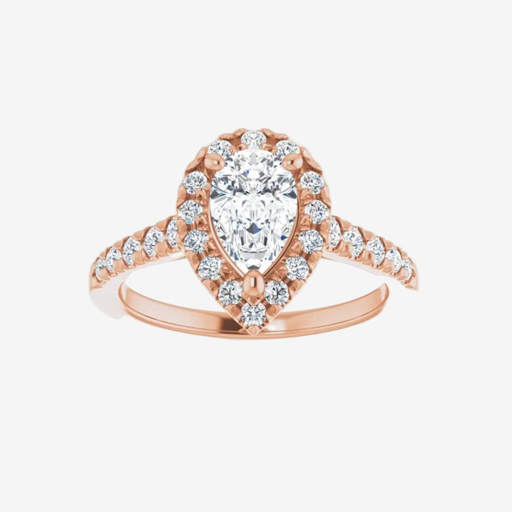 Pear Classic Lab Diamond Engagement Ring