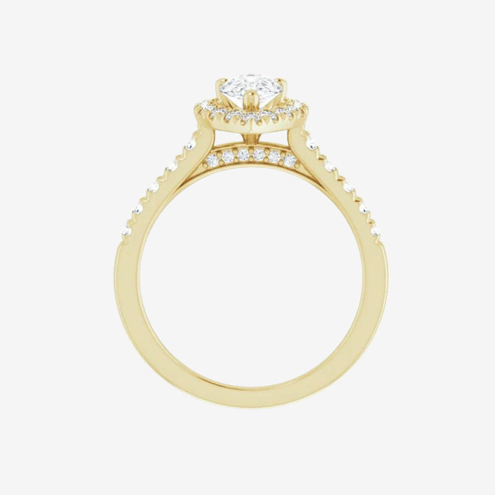 Pear Classic Lab Diamond Engagement Ring