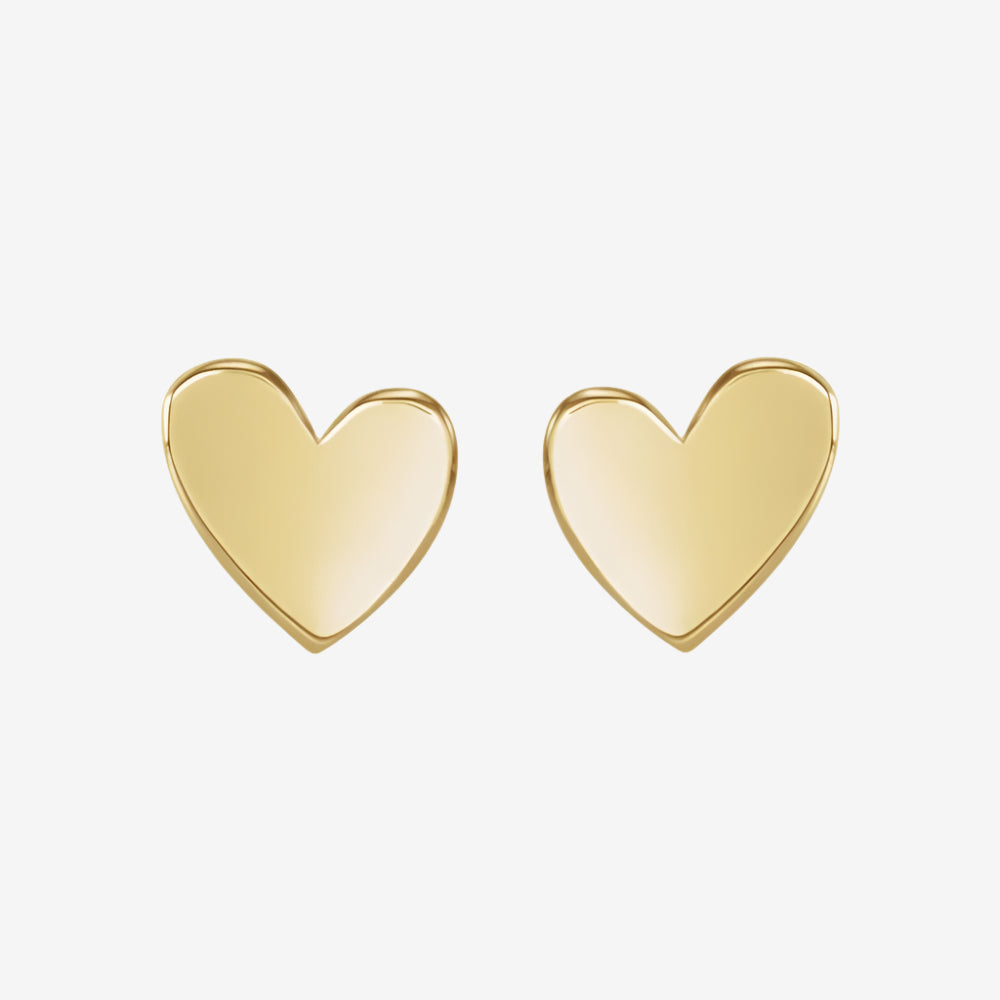 Asymmetrical Heart Earrings