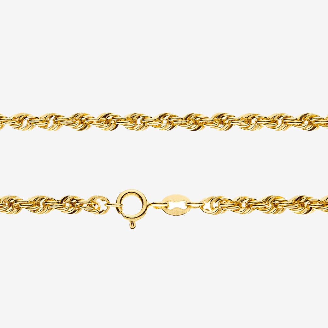 Men's 18k Gold Rope Chain