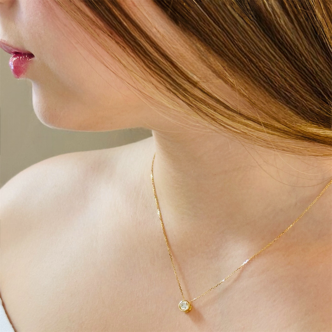 Necklace Bezel Point Diamond