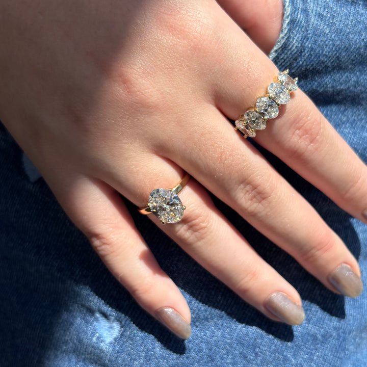 3 CT’s Lab Grown Oval Engagement Ring