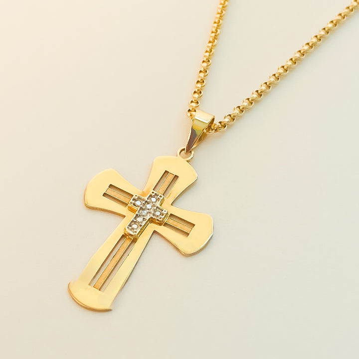 18k Gold Cross Pendant