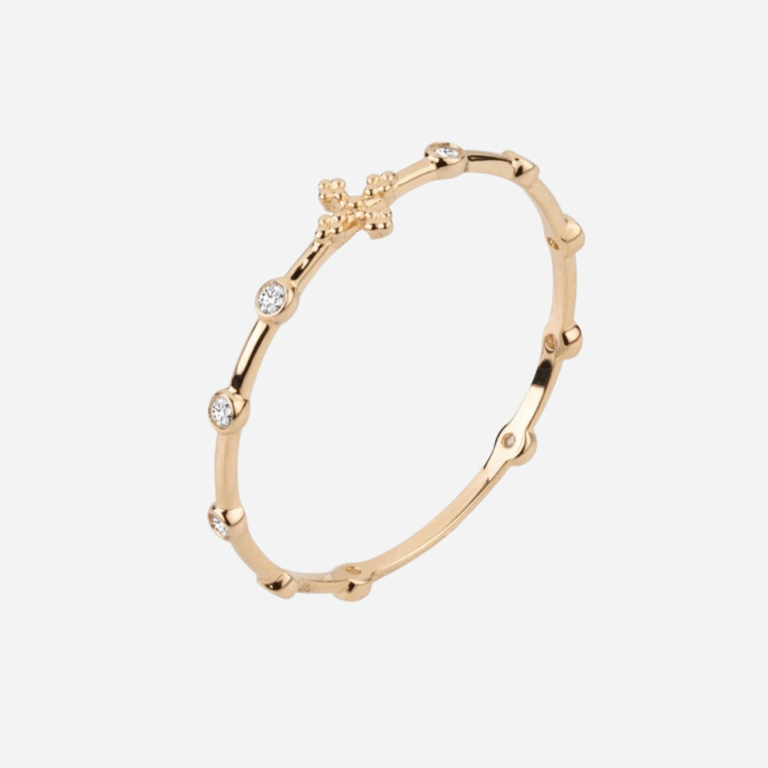 18k Gold Ring with Diamonds