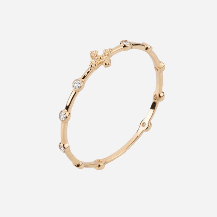 18k Gold Ring with Diamonds