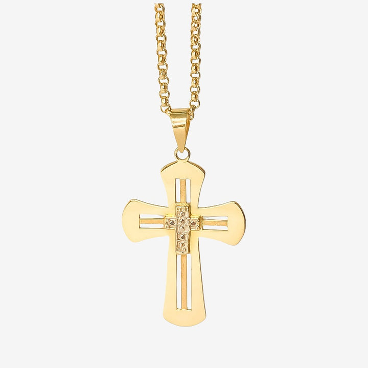 18k Gold Cross Pendant