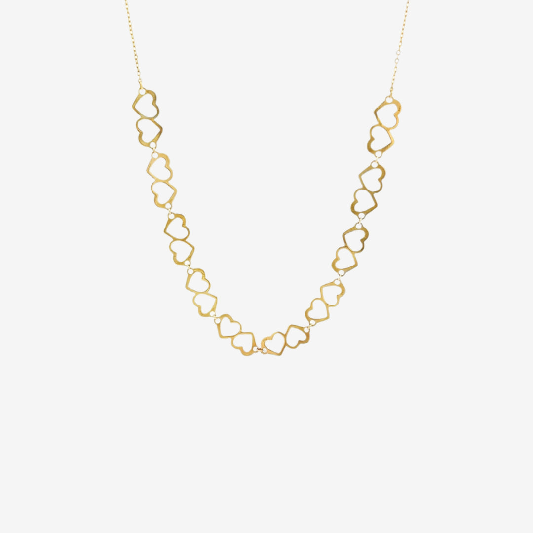 18k Gold Heart Necklace