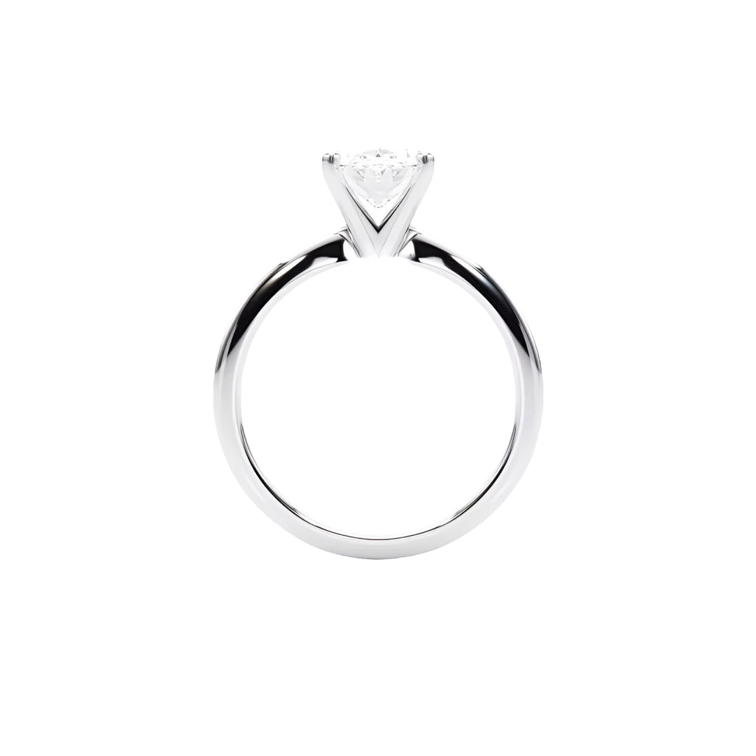 Solitaire Engagement Ring 2.5 Carat Oval Lab Diamond