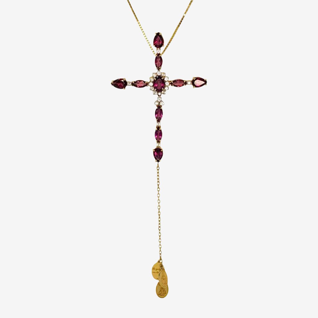 18k Gold Necklace Cross