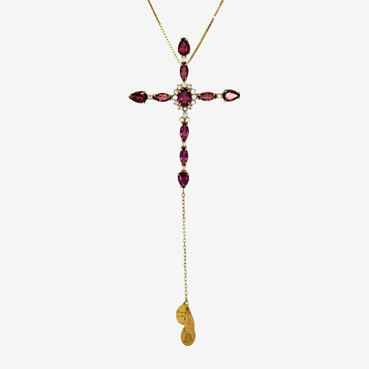 18k Gold Necklace Cross