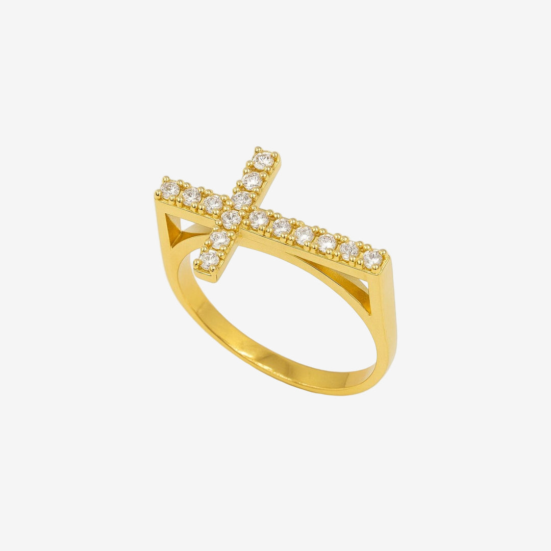 Cross Ring Lab Grown Diamonds