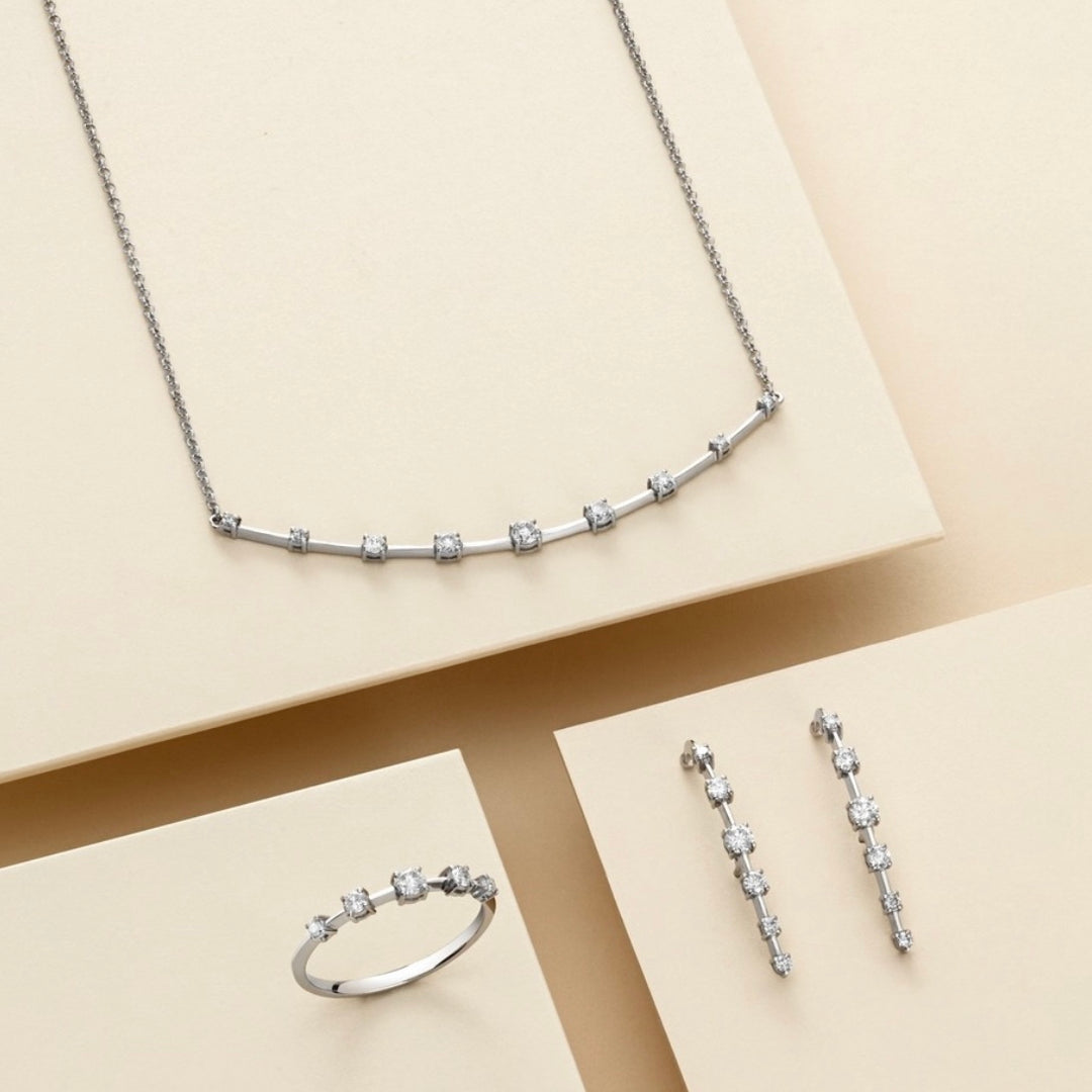 Bright Necklace 18k White Gold