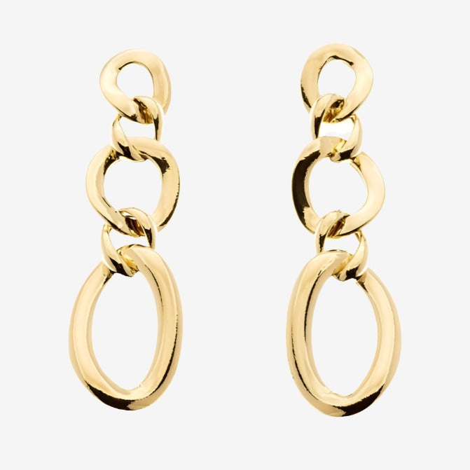 18k Gold Links Earring