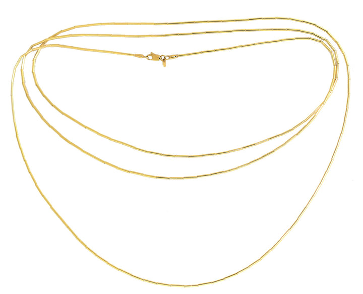 Versatile Canutilho Necklace in 18k Gold
