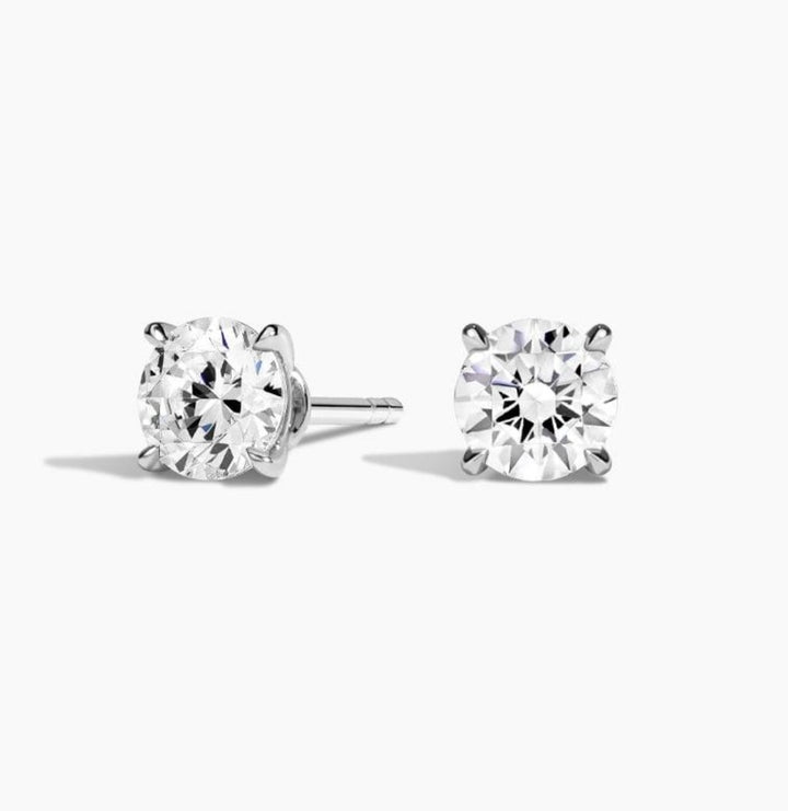 18k white gold 5 ctw Round Colorless Lab Grown Diamond Certified Stud Earrings, E, VS1 | IGI Certified (Copy)