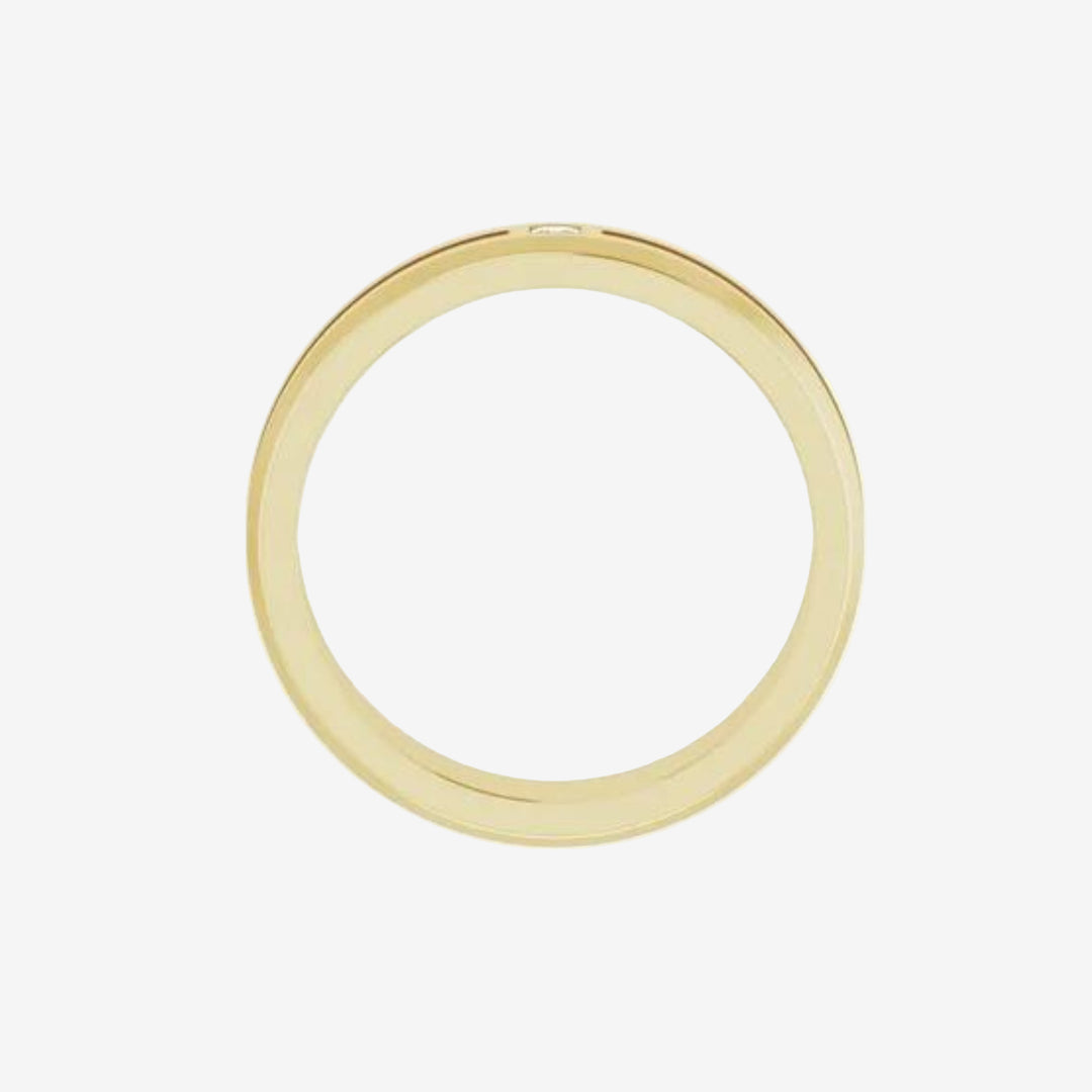 18k Yellow Solid Gold Band Ring