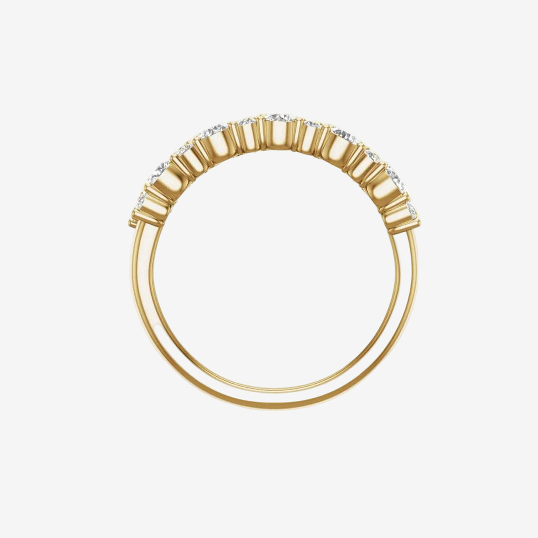 18K Yellow Lab-Grown Diamond Anniversary Band