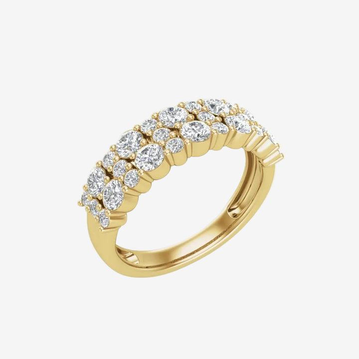 18K Yellow Lab-Grown Diamond Anniversary Band