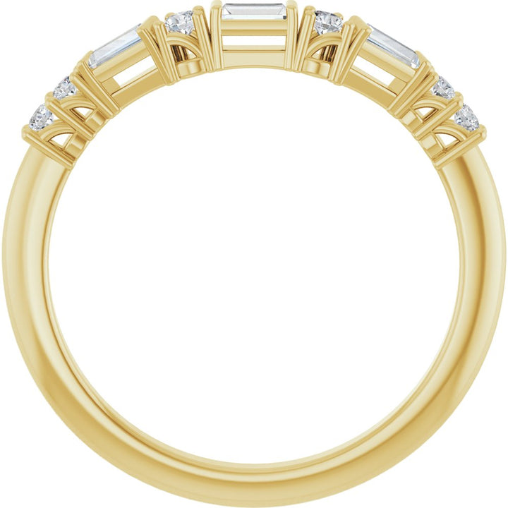 Gold Diamond Contour Ring