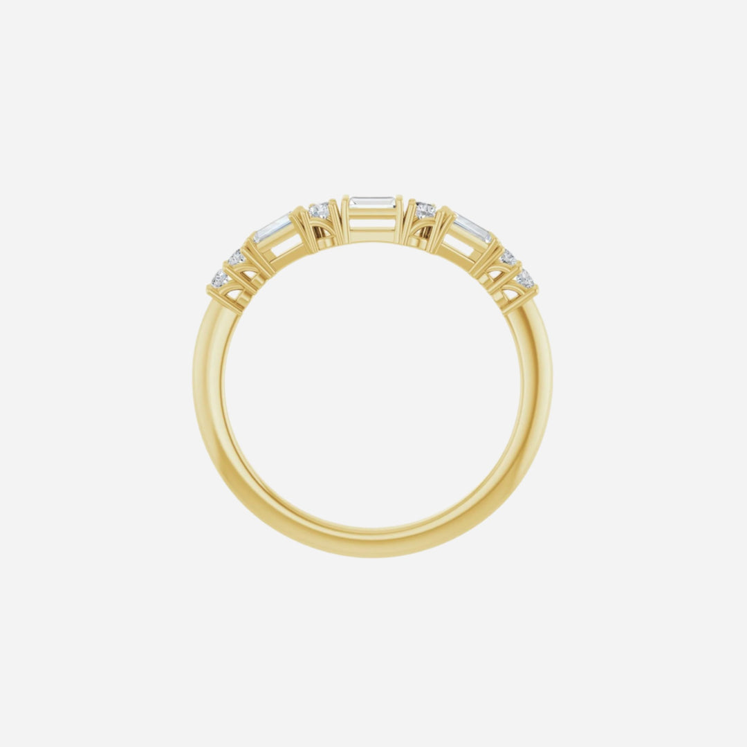 Gold Diamond Contour Ring