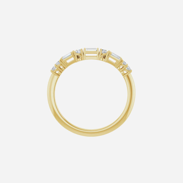 Gold Diamond Contour Ring