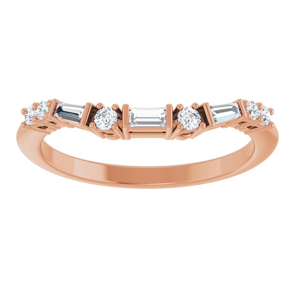 Gold Diamond Contour Ring