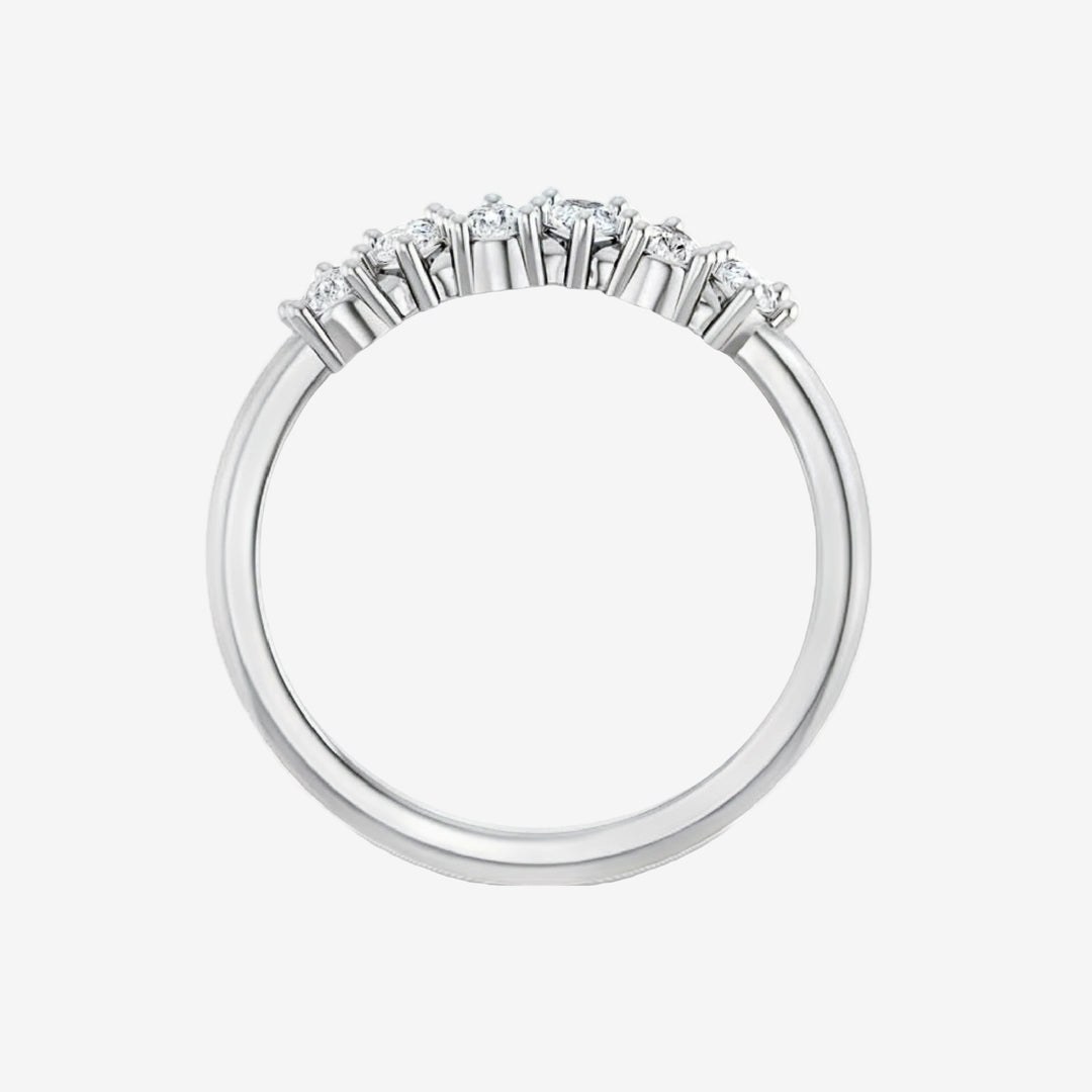 Platinum Natural Diamond Anniversary Band