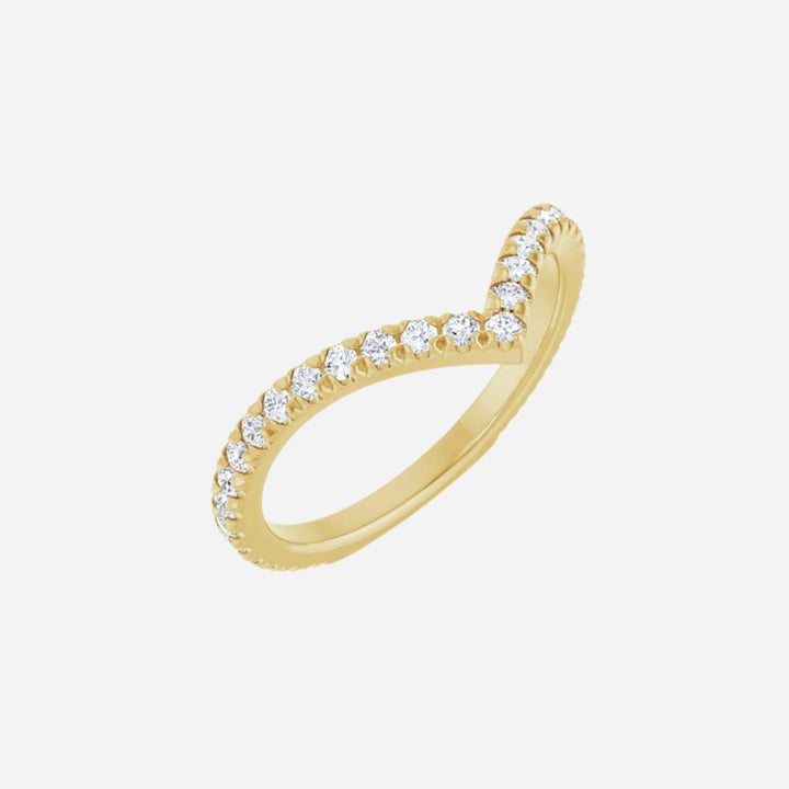 Contour Band Ring Natural Diamond