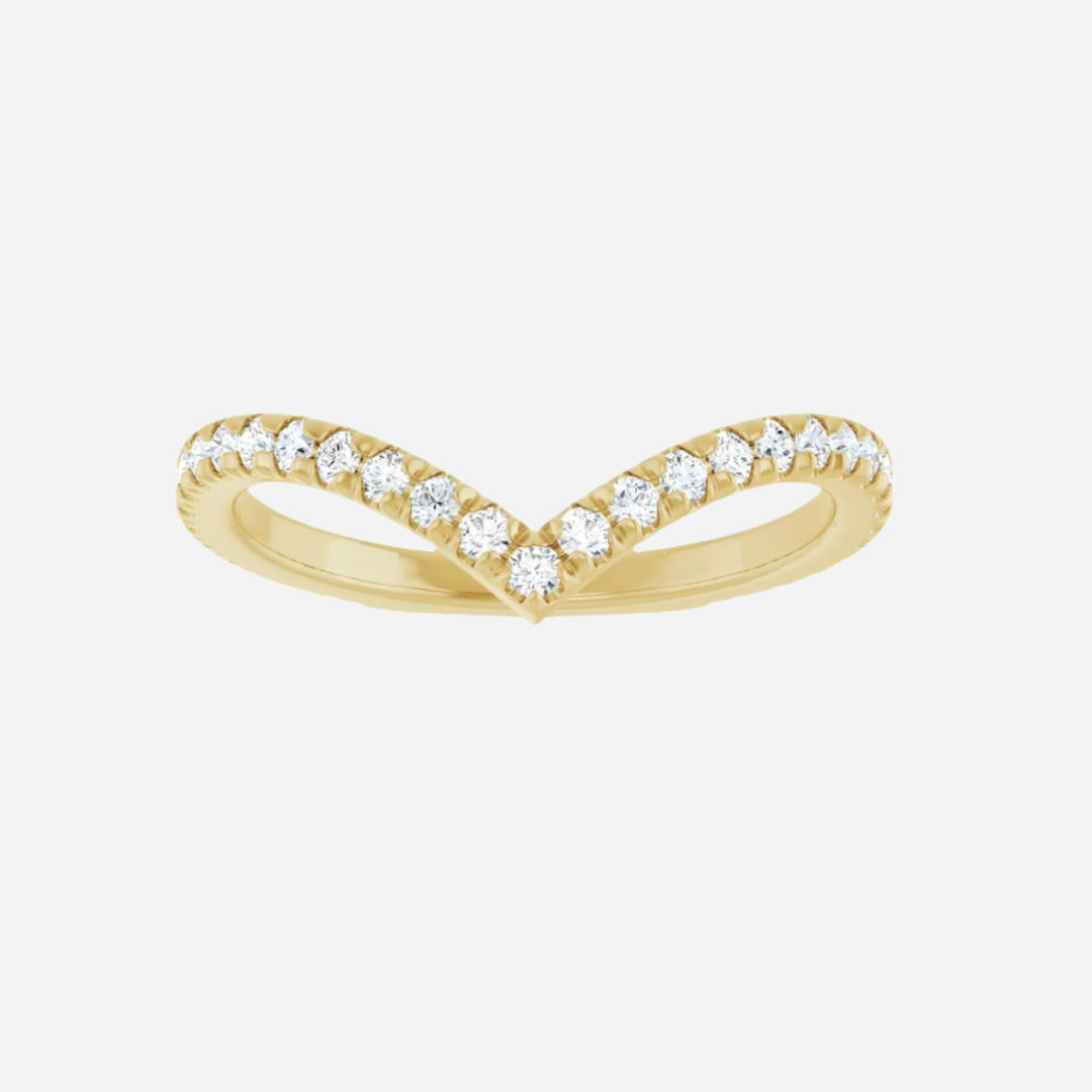 Contour Band Ring Natural Diamond