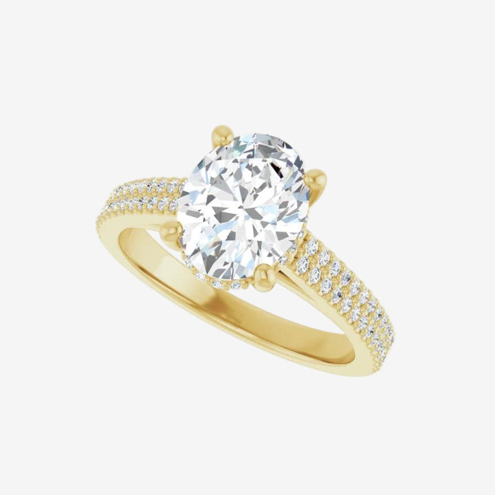 Oval Lab Diamond Engagement  Ring