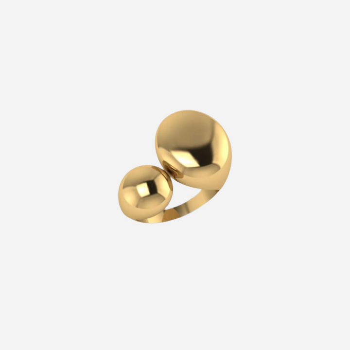 18k Gold Ring Ball