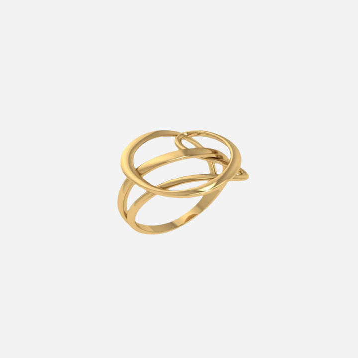 Intertwined Gold 18k Ring