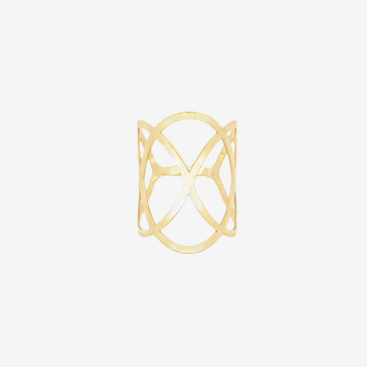 18k Gold Interlaced Ring