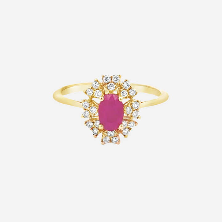 18k Ruby Gold Ring