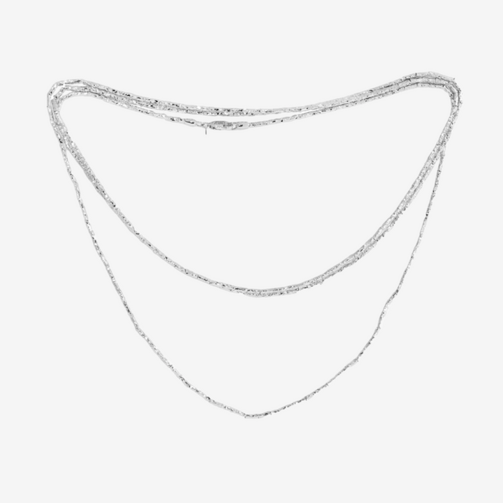 18k Gold White Canutilho Necklace