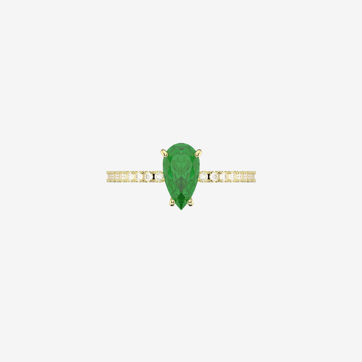 18k Gold Emerald Ring