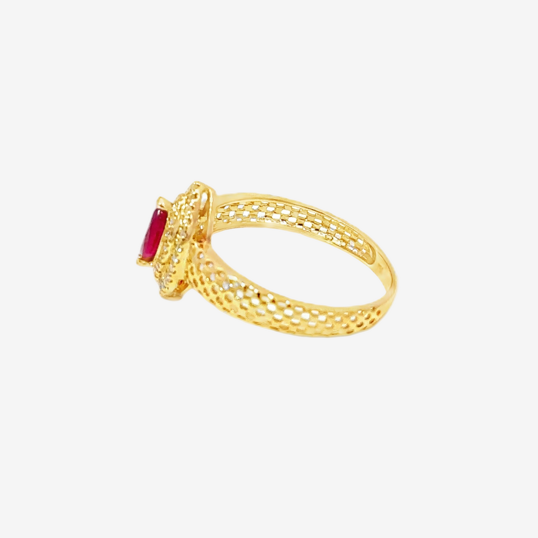 Marquise Ruby Gold Ring