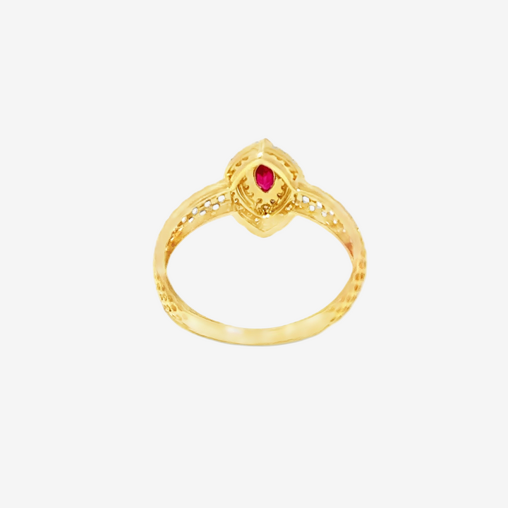 Marquise Ruby Gold Ring