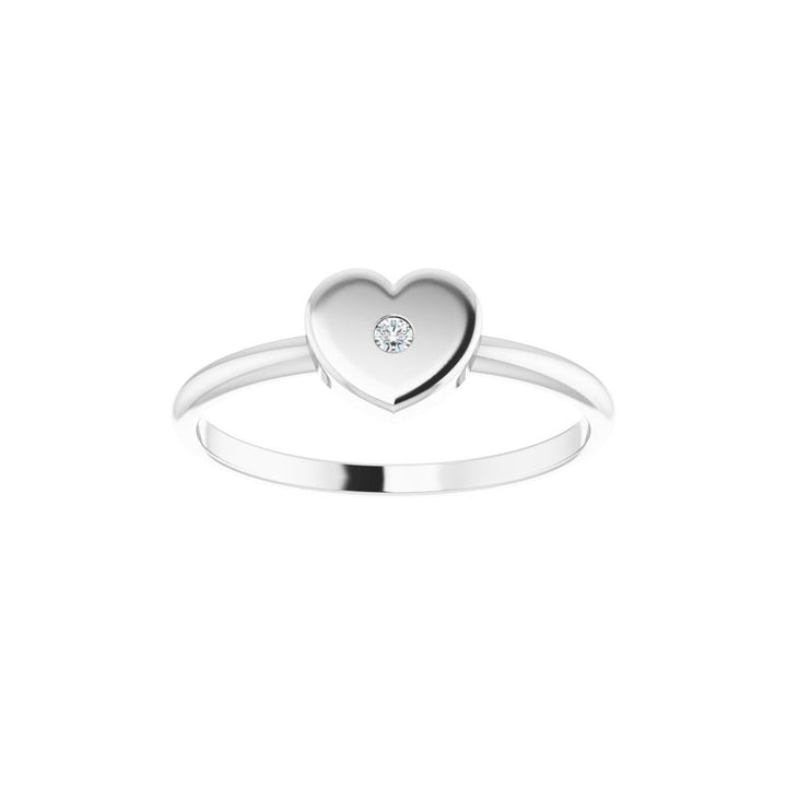Heart Petit Diamond Ring